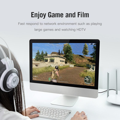  Cáp Ethernet Cáp xoắn mạ vàng Cáp mềm PVC cho văn phòng Nhà hàng Net Bar Khách sạn