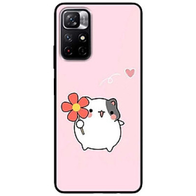 Ốp lưng dành cho Xiaomi Redmi Note 11 5G - Redmi Note 11T - Redmi Note 11S - Chú Chuột Cầm Hoa