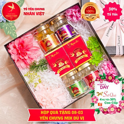 Quà tặng Quốc tế Phụ nữ 8/3 Yến sào Nhân Việt - MẪU 02