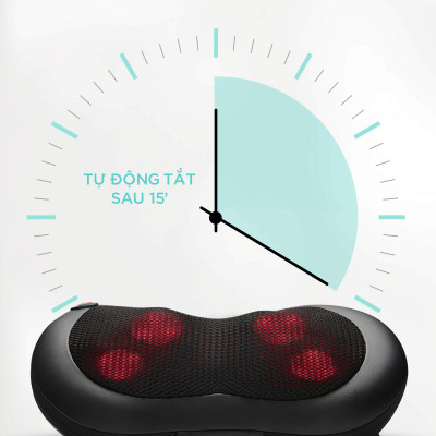 Gối Massage Đa Năng KingTech KP-315 - Máy Mát xa Toàn Thân Nhiệt Hồng Ngoại - Chuyên Sâu Cho Cổ, Vai Gáy, Lưng Dưới, Đùi, Chân - Sử Dụng Tại Nhà, Văn Phòng, Trên Ô Tô - Quà Tặng Cho Bạn Bè, Người Thân