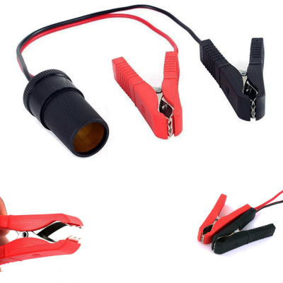 Kẹp Ắc Quy Có Đầu Tẩu Đuôi Cái Ô Tô, Phụ Kiện Tiện Ích Cho Ô Tô Giúp Sạc Các Thiết Bị Điện Tử, Dễ Sử Dụng, Thao Tác Nhanh Chóng, Sạc Hiệu Quả Trong Thời Gian Ngắn, Có Dây Phân Biệt Khi Kẹp Các Cực Của Ắc Quy, Tiếp Xúc Dẫn Điện Tốt, Nhỏ Gọn Nhẹ Có Thể Cất Khi Không Sử Dụng, Thuận Lợi Khi Mang Theo Trong Chuyến Hành Trình Dài