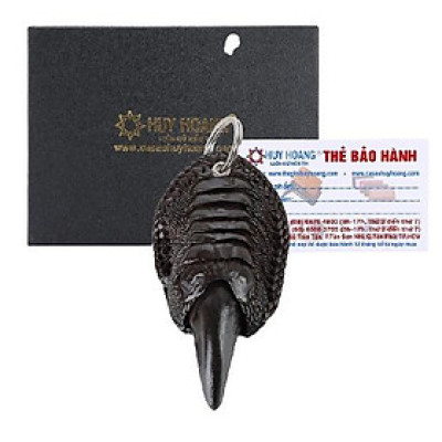 Móc khóa chân đà điểu màu nâu đất HC8428