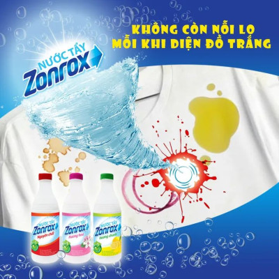 2 Can Nước tẩy vết bẩn đa năng khử mùi ZONROX JAVEL 6in1 Can 5 Lít Tiết kiệm