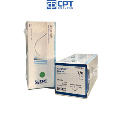Chỉ phẫu thuật không tiêu CPT Caresilk Silk số 7/0 - S05E13
