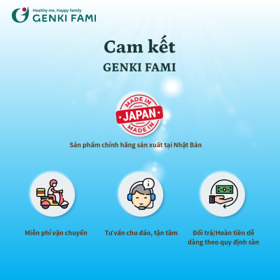 Fucoidan Okinawa Genki Fami Nhật Bản Tăng Cường Đề Kháng, Hạn Chế Oxi Hóa, Hỗ Trợ Người Bệnh Ung Bướu Hộp 150 Viên