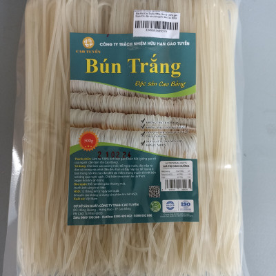 Bún khô Cao Tuyền 500g, làm từ 100% gạo Đoàn Kết, đặc sản của người dân Cao Bằng
