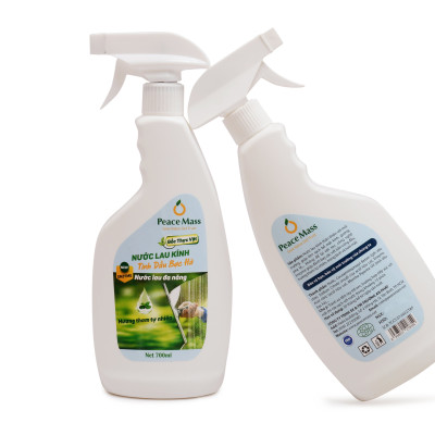 Combo TLC1 Peace Mass Nước Lau Rửa Toilet Gốc Thực Vật700ml + Nước Lau Kính Gốc Thực Vật 700ml (Thuộc nhóm Sản phẩm Lành tính  Sinh học)