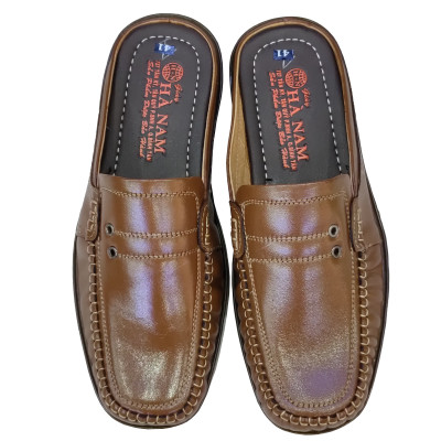 Dép Bít Mũi Nam HÀ NAM Da Bò Thật Cao Cấp GSB2097