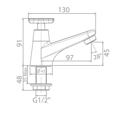 Vòi lavabo lạnh WF-T701(FFAST701) Winston - hàng chính hãng American Standard