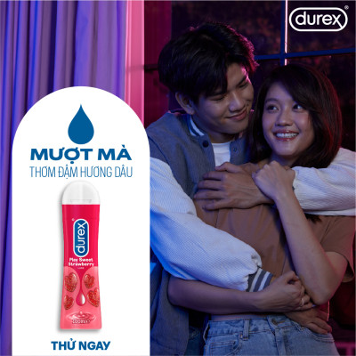 Bộ 2 Gel bôi trơn Durex Play Strawberry hương dâu 100ml/chai