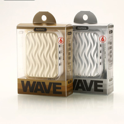 Củ  Sạc Điện Thoại REMAX RP-U41  4  Cổng USB + Tặng Kèm  Cáp Sạc IPhone - Hàng Chính Hãng