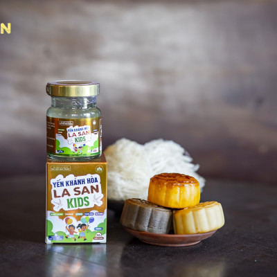 [CÓ NANO CANXI VÀ 30% YẾN TƯƠI] Yến Khánh Hòa La San Kids  Nano Canxi  24 hũ, tăng chiều cao, tăng sức đề kháng