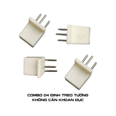 Combo 4 Chiếc Đinh cỡ lớn 4 Chân Chuyên Đóng Tường Treo Tranh Tiện Lợi Không Cần Khoan Vít