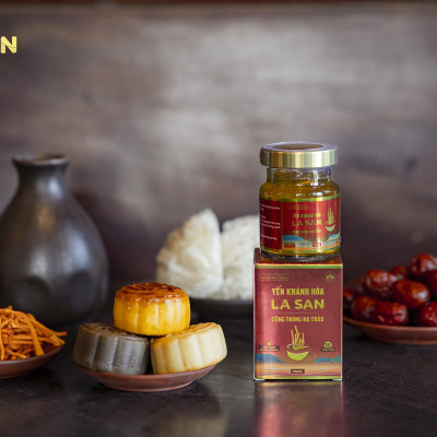 [CÓ 35% YẾN TƯƠI]  24 hũ thủy tinh Yến Khánh Hòa La San Đông Trùng Hạ Thảo