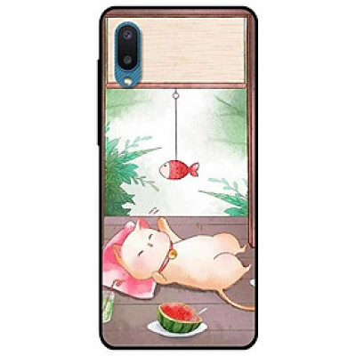 Ốp lưng dành cho Samsung Galaxy A02 mẫu Mèo Và Điện Thoại