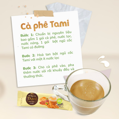 1 gói bột ngũ cốc Tami không đường TÂM MINH FOODS dinh dưỡng giảm cân