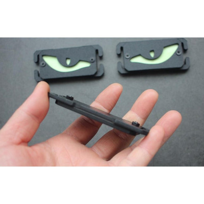 Miếng gắn molle hình đôi mắt phát sáng_Trang trí balo, mũ bảo hiểm, túi