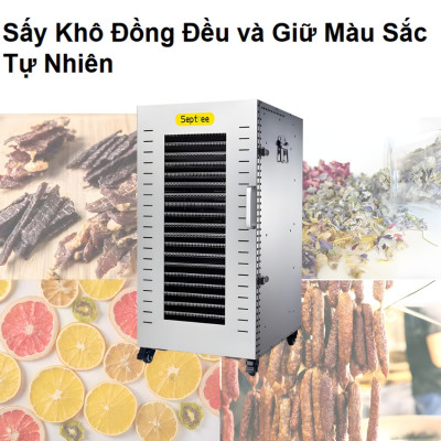 Máy sấy thực phẩm dung tích 210 lít, 22 khay thương hiệu Mỹ cao cấp Septree DBC-22A - Hàng Nhập Khẩu