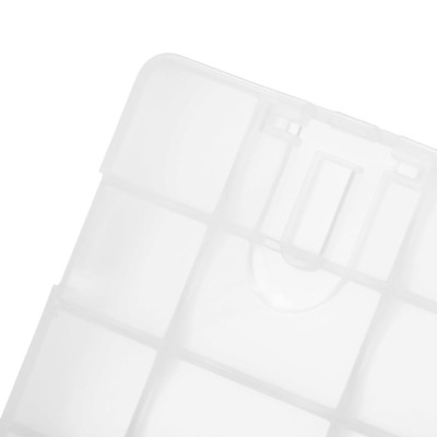 1Pc PALO Transparent AA Battery Storage Box Case High-quality Container Durable Plastic Battery Holder with Lid Holds 8