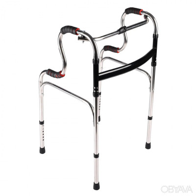 Khung tập đi hỗ trợ đi lại có ghế ngồi khi mỏi chân, thiết kế tay cầm 2 tầng hỗ trợ vịn nắm chắc chắn, chính hãng Nikita