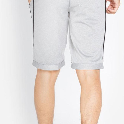 Quần short thun nam phối sọc hông Phúc An N0001 màu xám có big size