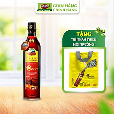 Mua 1 Chai Nước Mắm Cốt Phú Quốc Quốc Vị 40 độ đạm 520ml, Tặng túi thân thiện môi trường