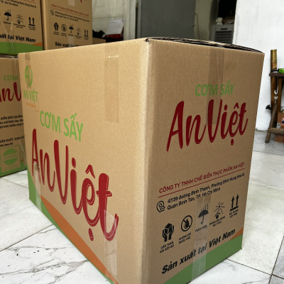 Cơm Cháy Gạo Lứt Chà Bông An Việt 120 gram-gạo hữu cơ không chất bảo quản- an toàn - Date mới