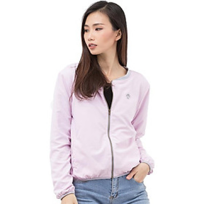 Áo khoác nữ chống nắng UPF50+  hồng nhạt Zigzag JAC00307 tặng khẩu trang lớn trị giá 129k