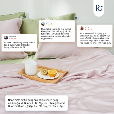 Ga Trải Giường Lẻ Tencel Cao Cấp Ru9 - Chất Liệu 100% Tự Nhiên | Bao Gồm 6 Kích Thước | Nhiều Màu Sắc