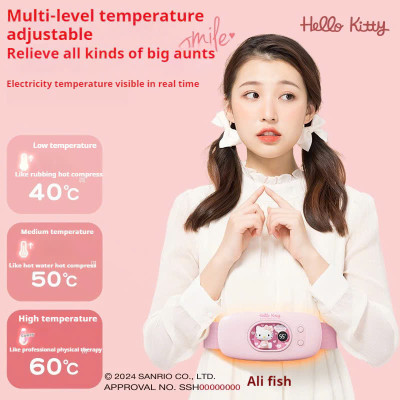 Máy chườm nóng hỗ trợ giảm đau bụng kinh có 4 chế độ massage và 3 mức nhiệt ấm bụng: 40-60 độ C Pin sạc UBS, món quà ý nghĩa tặng người yêu MÀU HỒNG