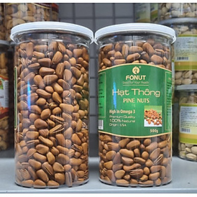 Hạt thông Mỹ (hũ 500gr)