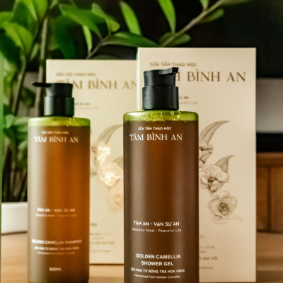 Sữa tắm Tâm Bình An sản phẩm chăm sóc da chiết xuất từ nguyên liệu thiên nhiên 500ml