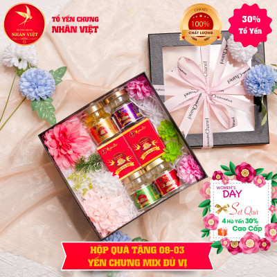 Quà tặng Quốc tế Phụ nữ 8/3 Yến sào Nhân Việt - MẪU 02