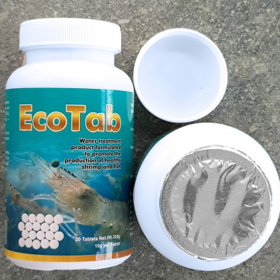 Viên Nén Vi Sinh Xử Lý Bùn Đáy Ao - EcoTab Hộp 20 Viên
