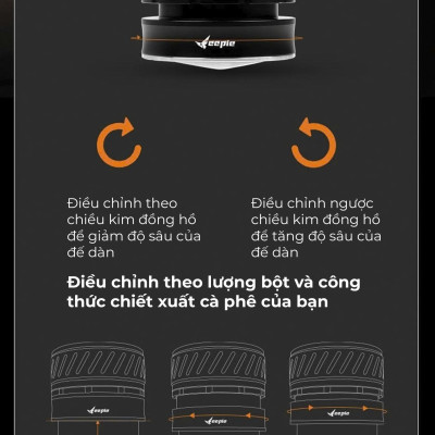 Combo dụng cụ pha espresso Diagonal line Series Feepie