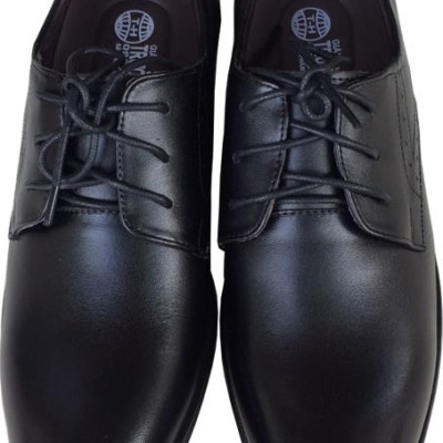 Giày tây nam buộc dây Trường Hải màu nâu đế cao su  cao 3.5cm da bò thật GT0121