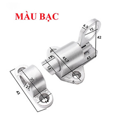 Chốt Khóa Gài Cửa Tự Động KUNBE Phù Hợp Cửa Sổ, Cửa Tủ Quần Áo, Chuồng Vật Nuôi Bằng Hợp Kim Nhôm