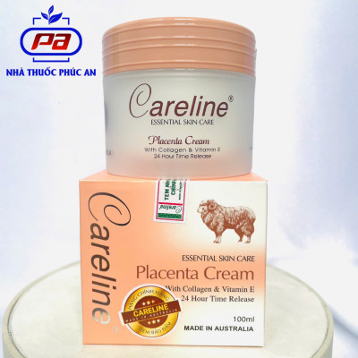 Kem dưỡng ẩm nhau thai cừu Careline Placenta Cream 100ml giúp da mịn giảm nếp nhăn chống lão hoá