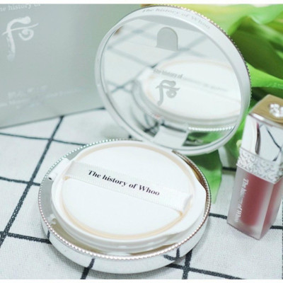 Set Phấn Nước Dưỡng Trắng Whoo Gongjinhyang Seol Radiant White Moisture Cushion SPF50+/PA++++