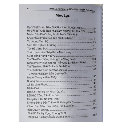 Sách - Trích Đoạn Pháp Ngữ Khai Thị Của Thượng Tịnh Không - Chính Thông Book