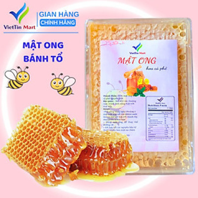 Mật Ong Bánh Tổ Tươi Nguyên Sáp Hộp 500g VietTin Mart