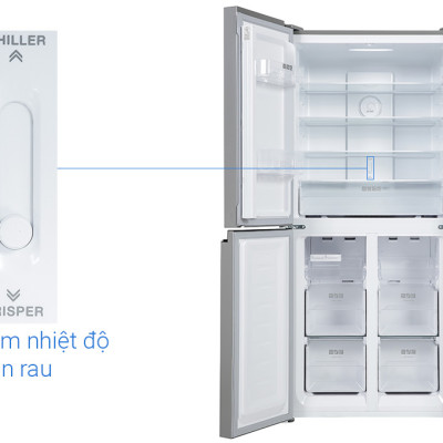 Tủ Lạnh Sharp Inverter 420 Lít SJ-FX420VG-BK 4 Cánh - Hàng chính hãng (chỉ giao HCM)