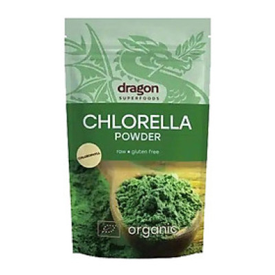 Bột tảo lục Chlorella hữu cơ Dragon Superfoods 200gr