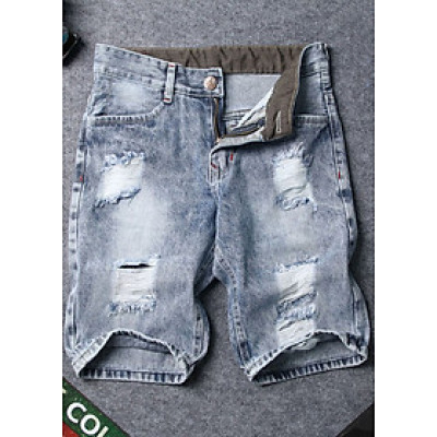 Quần short jean nam xám đậm Q416 Muidoi