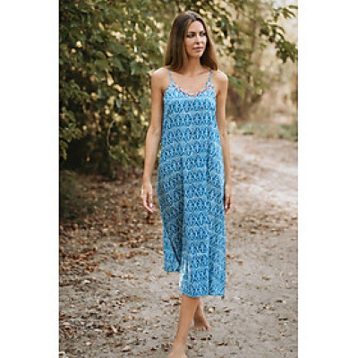 Maxi 2 Dây Thêu Cotton Isla Bonita