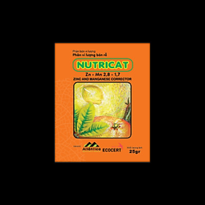 Phân bón vi lượng NUTRICAT bật mầm hoa, chống nhỏ lá, biến vàng thành xanh 25gr, 100gr
