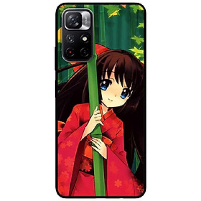 Ốp lưng dành cho Xiaomi Redmi Note 11 5G - Redmi Note 11T - Redmi Note 11S - Anime Cô Gái Kimono Đỏ