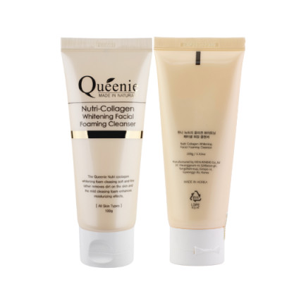 Sữa rửa mặt tạo bọt, trắng da, bổ sung Collagen Queenie  100g