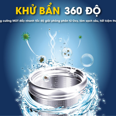 Chất Làm Sạch Lồng Giặt Mao Bao Ion Bạc Nâng Cấp Mới 300g + 6g