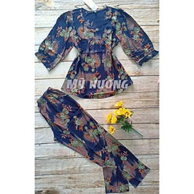 Bộ tole nhung trung niên 50-80kg